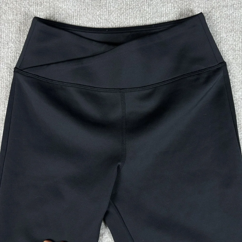 Harley-Davidson Womens Yoga Pants Black Bootcut Red Logo Stretch Size S - Picture 4 of 9